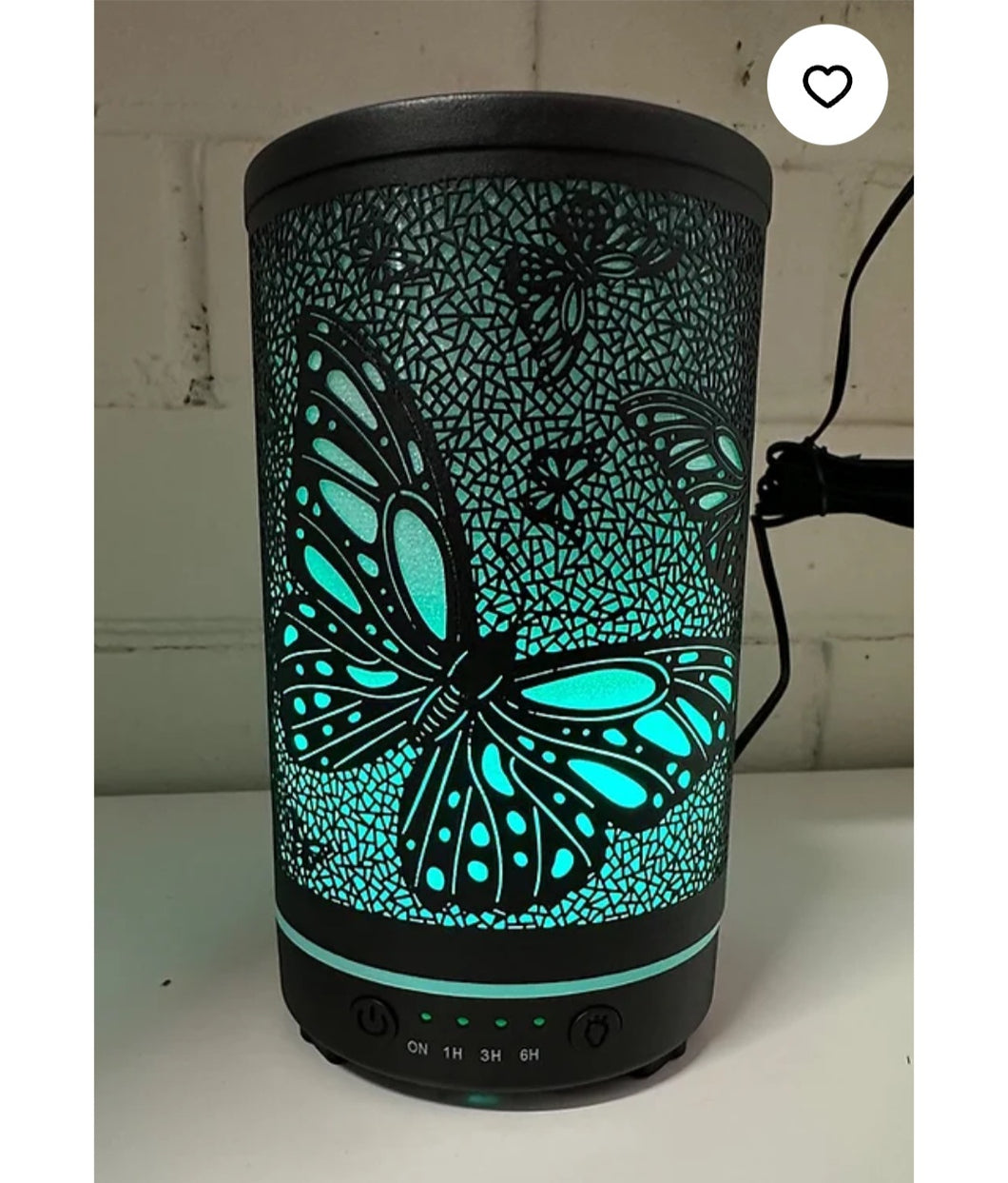 Ultrasonic Black Butterfly Bloom Diffuser