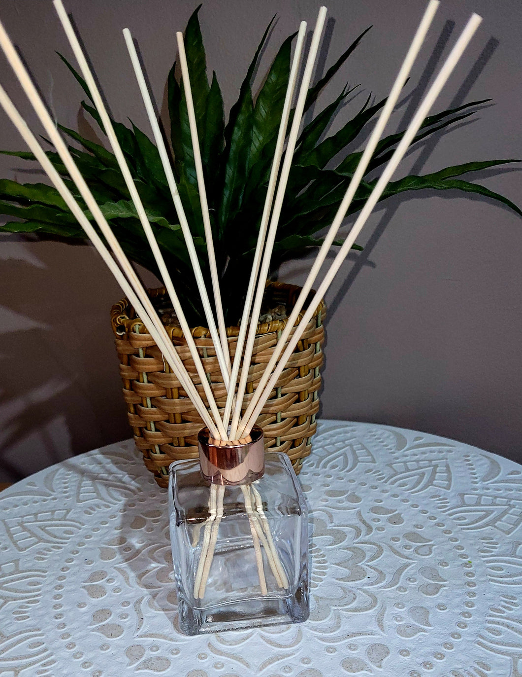 Clear/Rose Gold Reed Diffuser