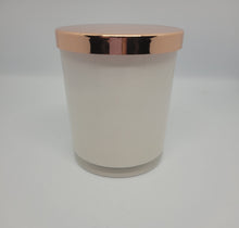 Load image into Gallery viewer, Gloss White &amp; Rose Gold Candle
